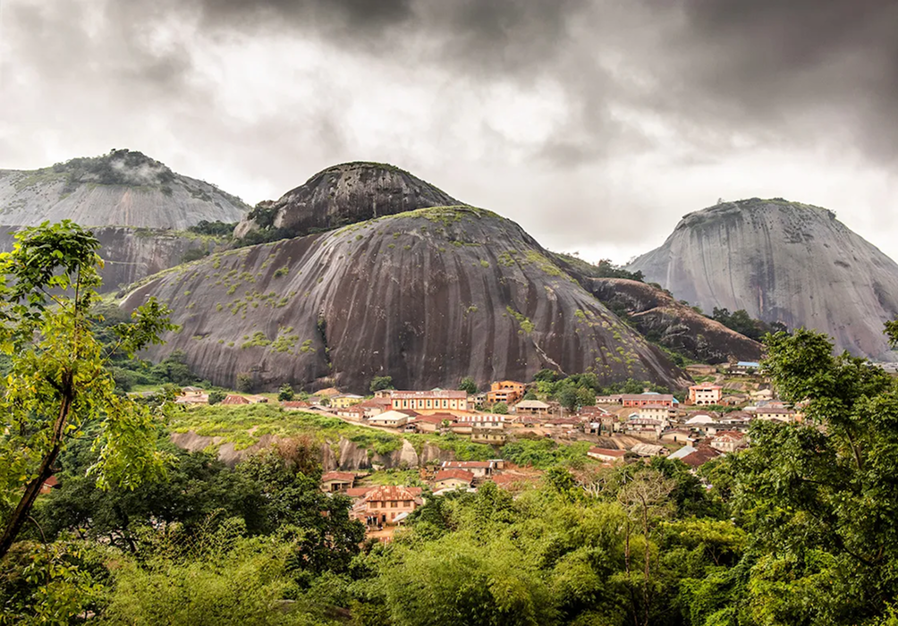Nigerian landscape showing the diverse terrain of Nigeria